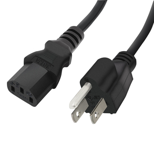 PSE认证日标插头电源线3芯0.75/2平方1.8米日标电源线日本品尾线