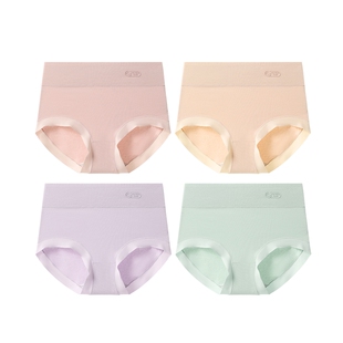 芬腾可安中高腰7A抗菌内裤高弹纯棉档收腹包臀透气短裤女士三角裤