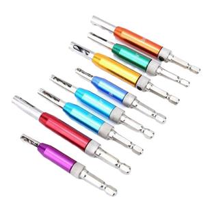 木工专业门窗合页铰链钻头 精确定位开孔器 六角柄定位开孔一体钻