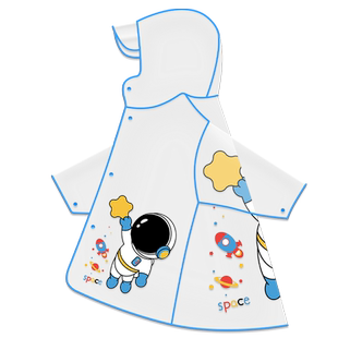 儿童雨衣小学生男女童幼儿园宝宝雨披小女孩带书包位卡通透明雨披