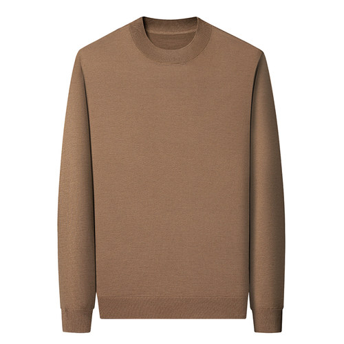 可机洗60支超细精纺羊毛衫羊绒衫男士高端品牌桐乡濮院毛衣打底衫