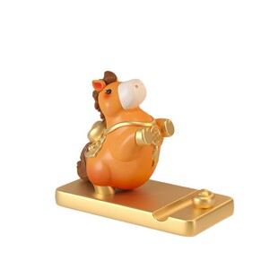 2026马年手机支架吉祥物公仔生肖小马摆件桌面装饰品马上有钱礼物