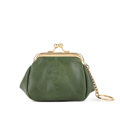 新款复古钱包女士时尚小巧便携硬币钥匙包百搭口红收纳包带钥匙圈