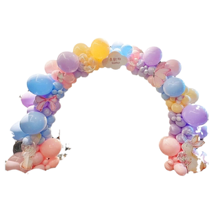动物派对马卡龙气球拱门支架套装饰场景布置兔宝气球生日派对用品