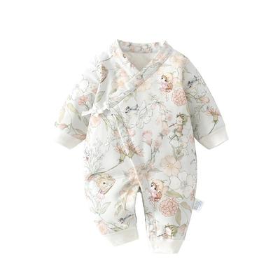 小聪熊新生婴儿衣服秋季连体衣