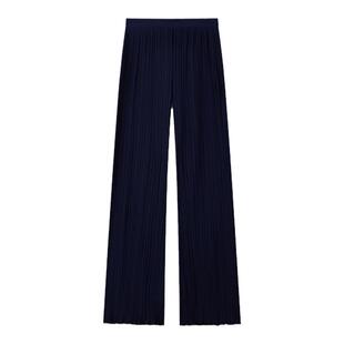 【新年甄选】LANVIN浪凡 全新经典花苞系列女士春百褶垂感休闲裤