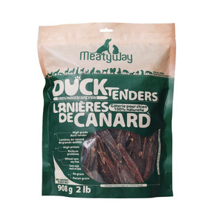 爆款Meatyway爵宴零食鸭胸肉干908g狗狗零食训练奖励甘薯卷磨牙棒
