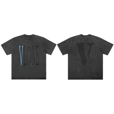 VLONE STAPLE原色水洗大LOGO印花宽松短袖T恤 男女同款