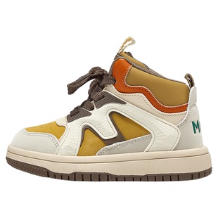 MQD马骑顿童鞋男童板鞋春季新款高帮户外女童单鞋儿童运动鞋潮牌