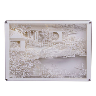 纸雕书中国风古风手工制作diy版拼装模型立体创意礼物光影纸雕灯