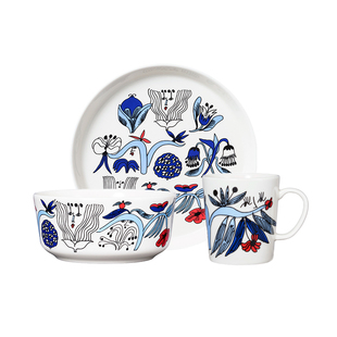 【结婚礼物】芬兰arabia田园诗歌奥碧雅陶瓷餐具碗盘马克杯家用