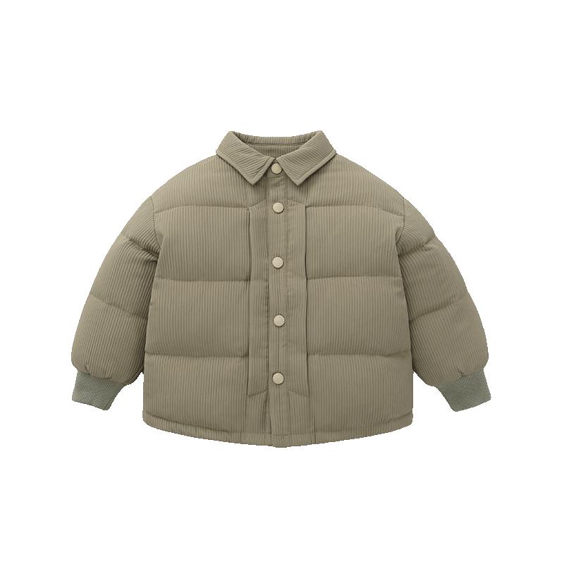 齐齐熊宝宝冬款90加绒加厚羽绒服