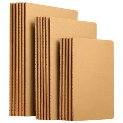 加厚牛皮纸笔记本本子横线空白