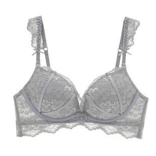 依曼丽内衣女无钢圈小胸聚拢调整型收副乳胸罩性感蕾丝文胸