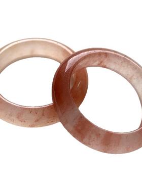 天然金丝玉石戒指天山翠指环指圈