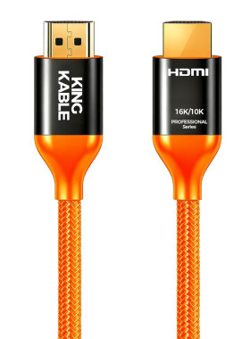 KINGKABLE发烧级HDMI2.2高清线16K 8K240 96Gbps i2S音频线CE认证