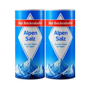 【2瓶】BR白金盐德国进口盐阿尔卑斯山无碘盐纯盐岩盐食盐500g*2