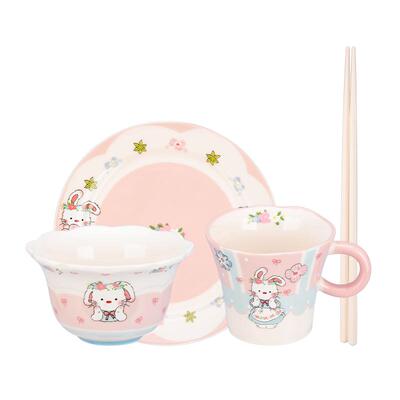 摩登主妇可爱餐具盘子饭碗一人食