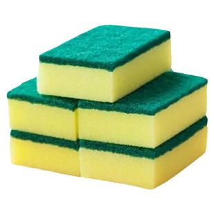 厨房洗碗海绵擦洗刷神器纳米双层锅刷百洁布不沾油双面清洁海绵刷