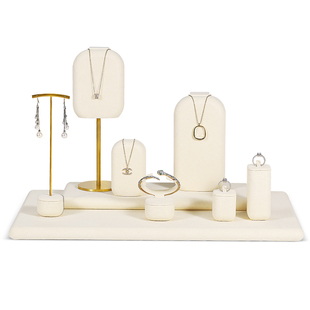 珠宝橱窗首饰展示架柜台陈列套台圆角项链耳环人像脖子饰品摆件