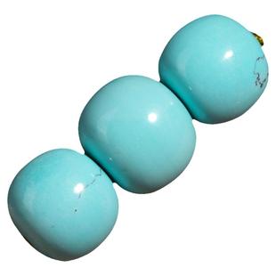 保真原矿高瓷绿松石老型桶珠隔散珠顶珠DIY佛珠星月手串配饰新品