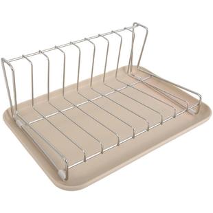 304不锈钢厨房碗碟沥水架家用小型碗碟收纳架台面水槽边盘子收纳