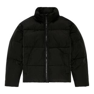 [折扣]DIESEL男士黑色通勤穿搭羽绒服外套A144010GHBZ