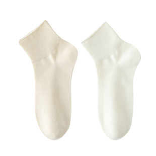 春夏薄款无骨袜夏季防臭吸汗短袜女纯棉产后松口月子袜短筒袜子