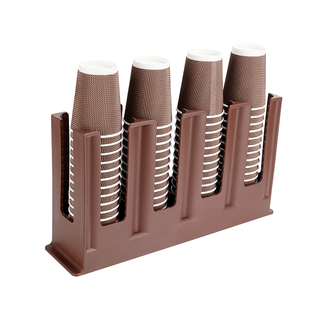 一体成型外带杯架商用咖啡奶茶店塑料纸杯架取杯器吧台摆放分杯器