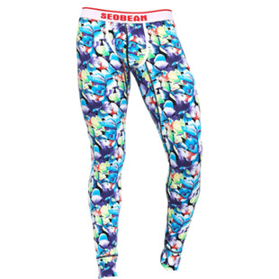 希宾 男士秋裤棉质保暖修身线裤单件薄款长裤秋冬潮男时尚性感U凸