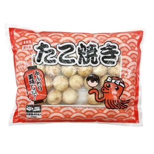 甲一堂速冻章鱼小丸子1kg 日式章鱼烧40粒烧烤油炸即食海鲜鱼丸