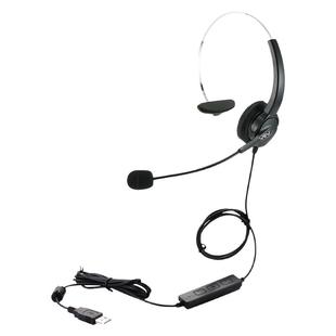 YEY/亚尔亚 U80呼叫中心客服耳麦 头戴式话务员耳麦 电脑USB专用