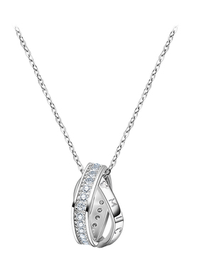 Disney/迪士尼旗舰店官方正品方圆项链女纯银百搭送女友生日礼物