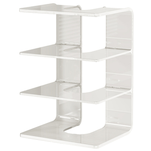 书立透明亚克力阅读架书架挡板立架桌面收纳置物架学生书夹固定书本分隔板书挡书桌上夹书固定器办公桌文件架