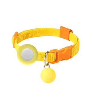 GDGO新年限定款AirTag适用苹果防丢定位器宠物流浪猫狗围脖防水定位项圈防走失防窒息弹性时尚多彩2026年礼物