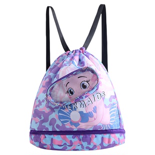 儿童游泳包干湿分离防水收纳袋男女童便携背包沙滩双肩包大容量