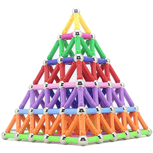 智博乐磁力棒积木 儿童益智百变拼装 强磁力吸铁石 数学早教玩具