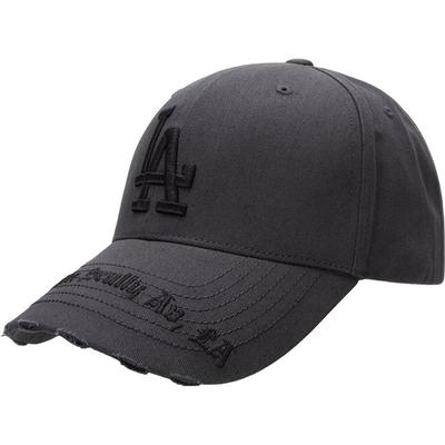 【自营】MLB美职棒运动帽男女情侣帽刺绣LA鸭舌帽帽檐做旧棒球帽