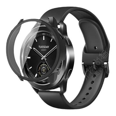 适用小米watch5手表S4sport保护套s3智能2新款手表S1pro三代pc一体41钢化保护壳屏幕保护s3贴膜防刮非原装