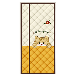 空调保温门帘冬季防风保暖棉门帘家用挡风磁吸免打孔加厚隔断帘子