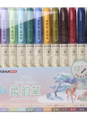 彩色小楷秀丽柔韵笔手账勾线练字