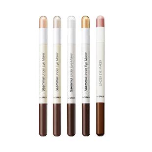 The Saem得鲜双头高光棒卧蚕笔珠光眼影笔提亮持久眼妆不晕染