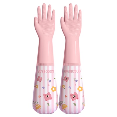 洗碗手套女防水橡胶胶皮加绒