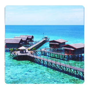 寰亚假期 仙本那邦邦岛龙珠度假村预订马来西亚水上屋沙滩屋住宿