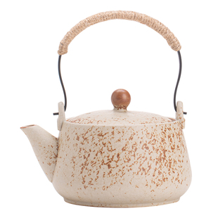 恬静生活火石红提梁壶中式简约过滤单壶家用陶瓷功夫茶具泡茶壶
