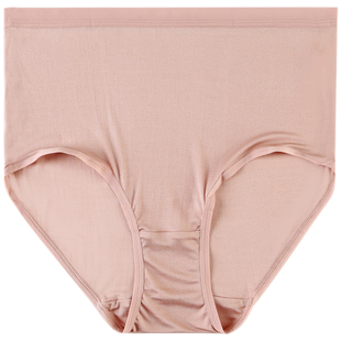 3条100%桑蚕丝真丝内裤女高腰无痕夏季薄款透气包臀大码三角短裤