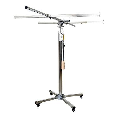 林度木工装修上石膏板升降支架不锈钢吊顶封板打眼打孔三合一上板