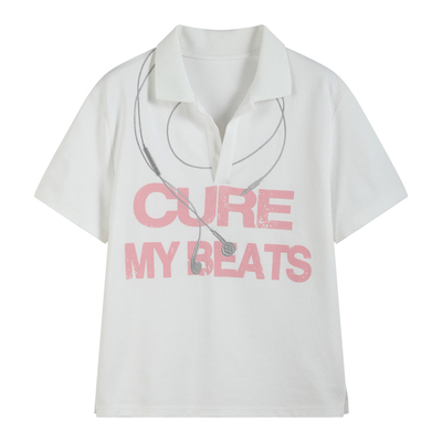 （noE）'CuRmyBeats'正肩短袖