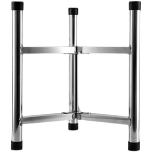 不锈钢加厚家用酒桶水桶汤桶油桶支架三脚架落地菜板架厨房置物架