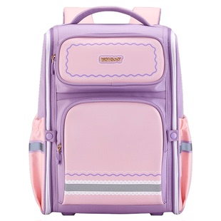 卡拉羊小学生书包1-3-6年级减负双肩包女大容量多隔层背包男